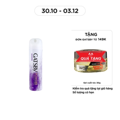 GATSBY Xịt Khử Mùi Gatsby Mát Lạnh Aqua Soap 130g