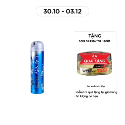 GATSBY Xịt Khử Mùi Gatsby Mát Lạnh Ice Citrus 135g