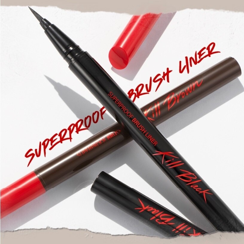 Superproof Brush Liner Kill Black 0.55ml .#02 Brown