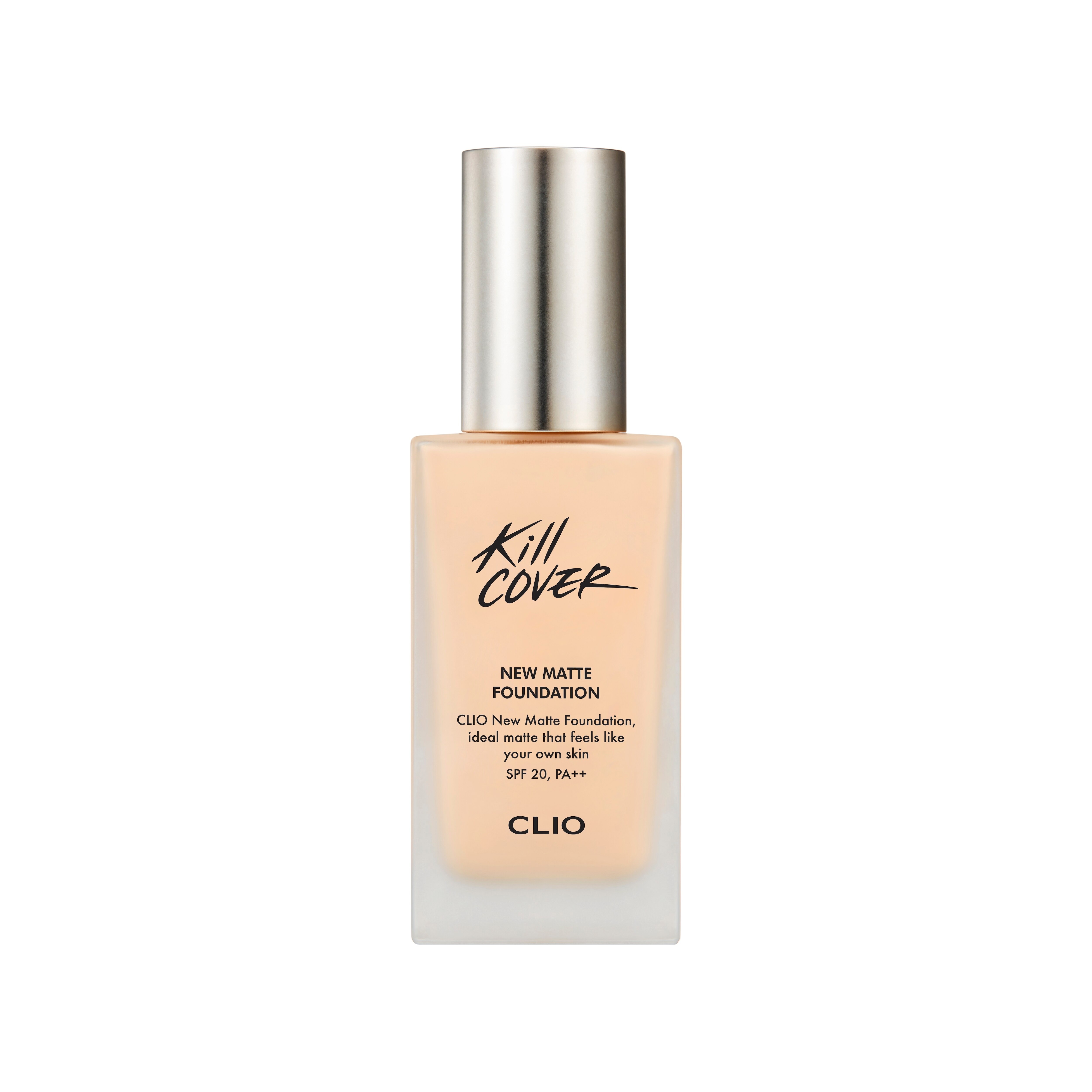 Kem Nền Clio Kill Cover New Matte Foundation SPF20 PA++ 38g .#3-BY Linen (Tặng Kèm Cọ)