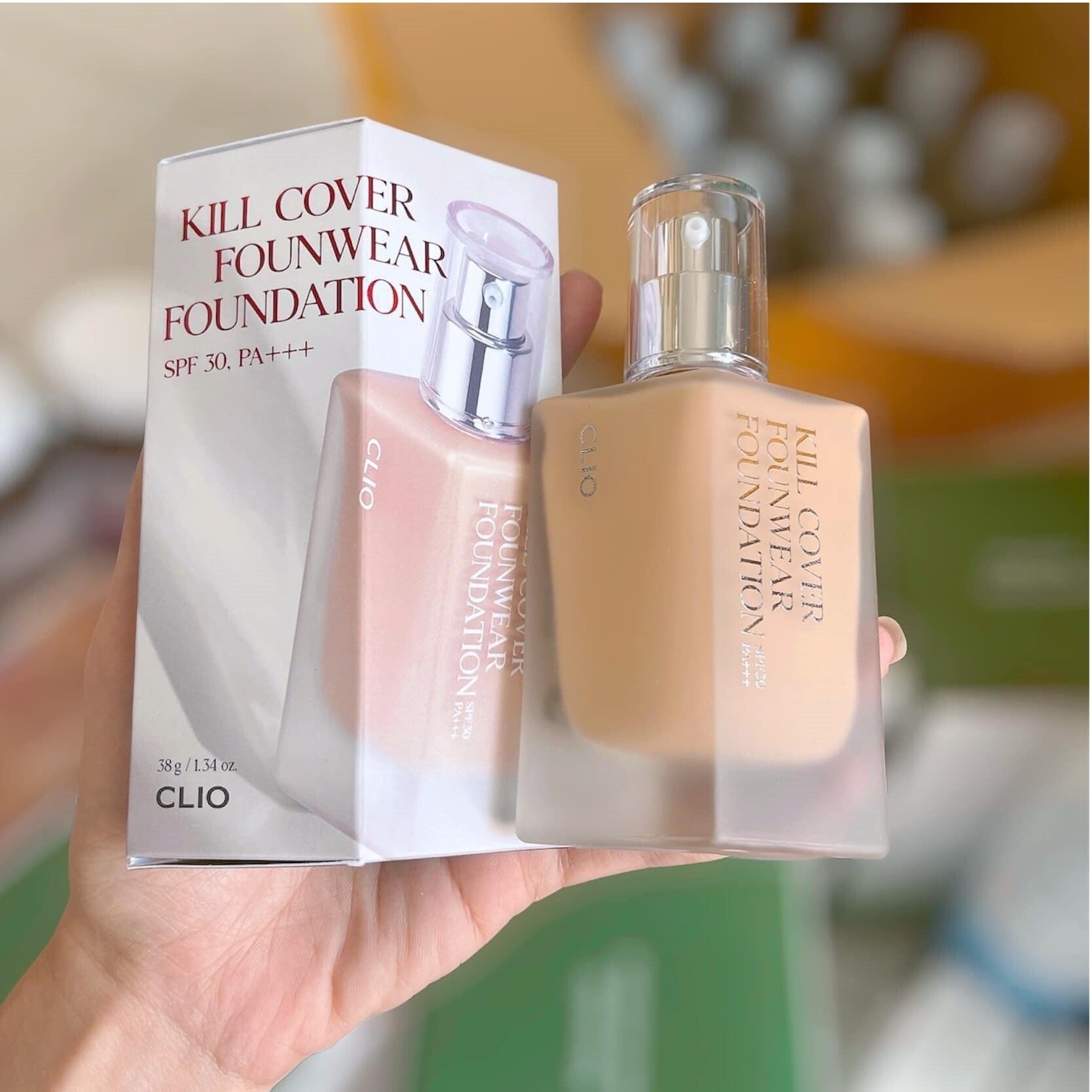 Kem Nền Clio Kill Cover Founwear Foundation SPF30 PA+++ 38g .#2 Lingerie