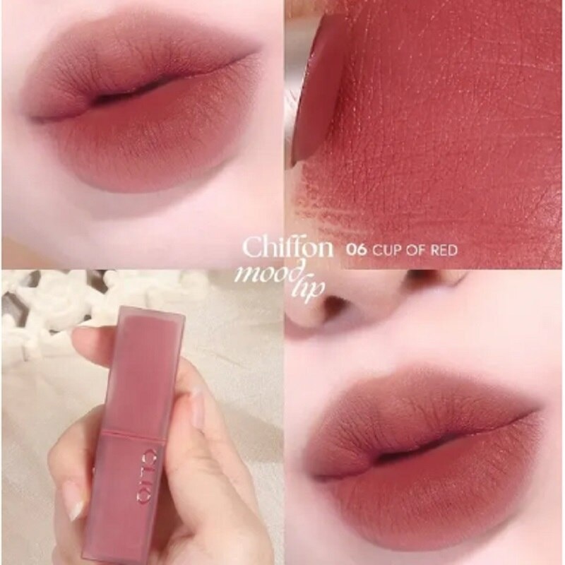 Chiffon Mood Lip 3.2g .#06 Cup Of Red