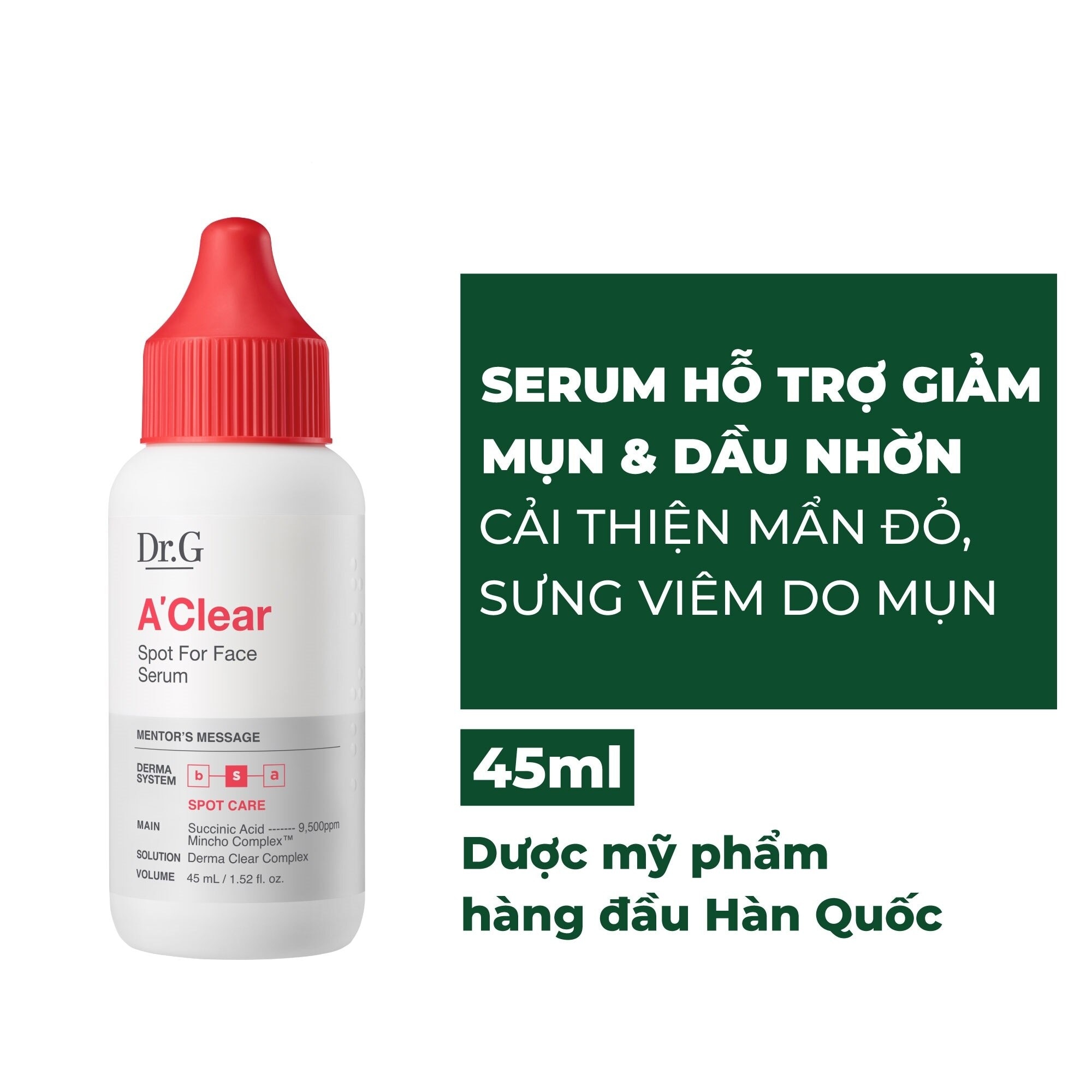 Tinh chất Dr.G A'Clear Spot For Face Serum 45ml