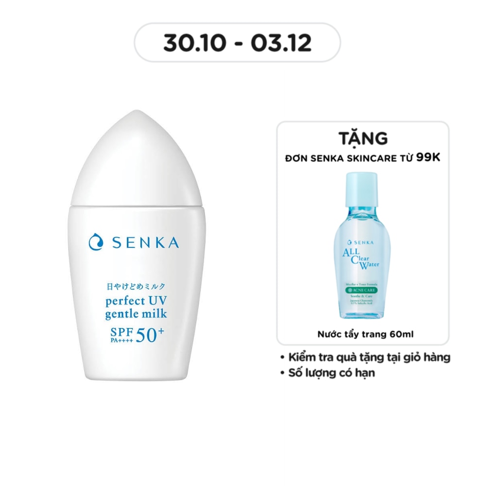 Sữa Chống Nắng Senka Perfect UV Gentle Milk 40ml