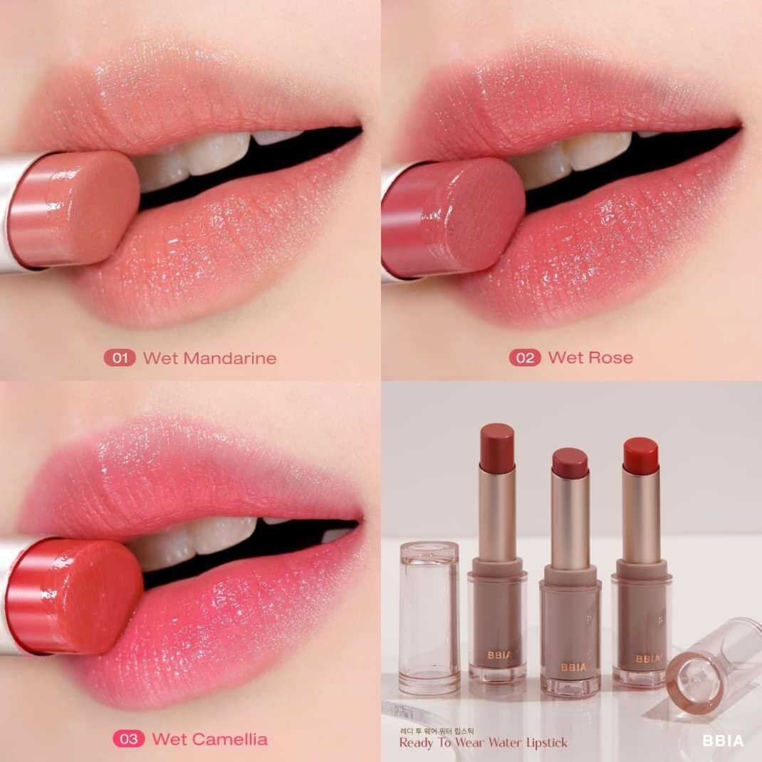 Son Thỏi Bbia Ready To Wear Water Liptick 3g .#02 Wet Rose