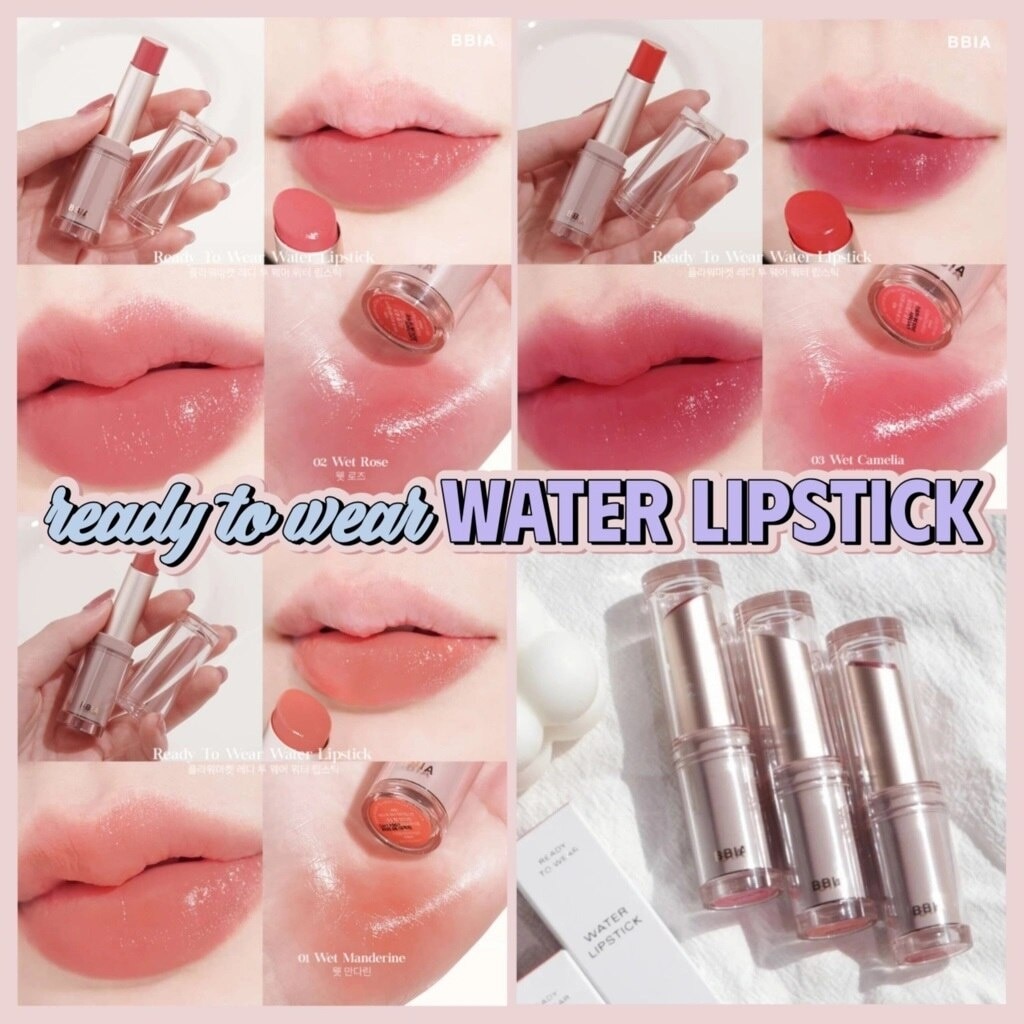 Son Thỏi Bbia Ready To Wear Water Liptick 3g .#02 Wet Rose