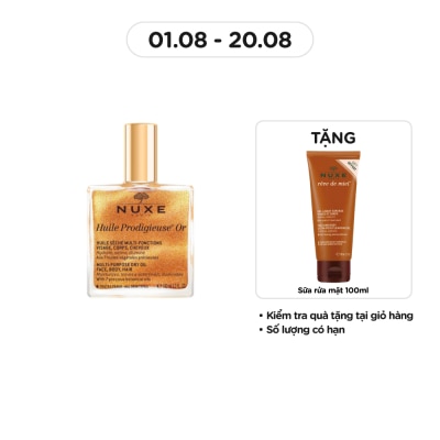NUXE Dầu Khô Đa Năng Nuxe Huile Prodigieuse Or Multi-Purpose Dry Oil 100ml