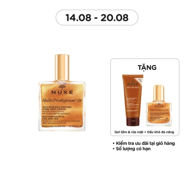 NUXE Dầu Khô Đa Năng Nuxe Huile Prodigieuse Or Multi-Purpose Dry Oil 100ml