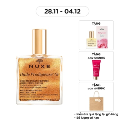 NUXE Dầu Khô Đa Năng Nuxe Huile Prodigieuse Or Multi-Purpose Dry Oil 100ml