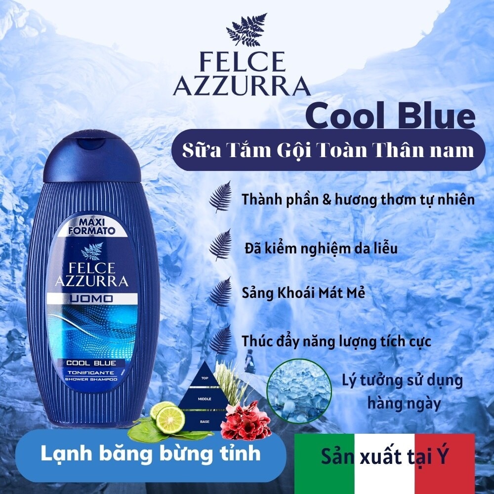 Shower Shampoo Uomo Cool Blue 400ml