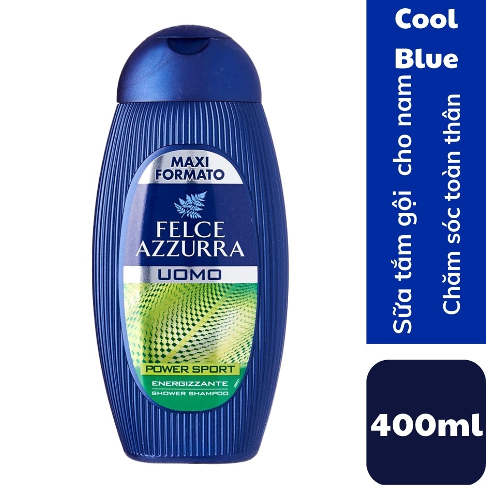 Tắm Gội Cho Nam Felce Azzurra Hương Nước Hoa Power Sport 400ml