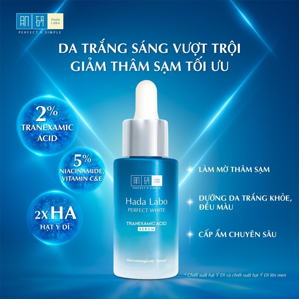 Tinh Chất Dưỡng Trắng Hadalabo Perfect White Tranexamic Acid Serum 30ml