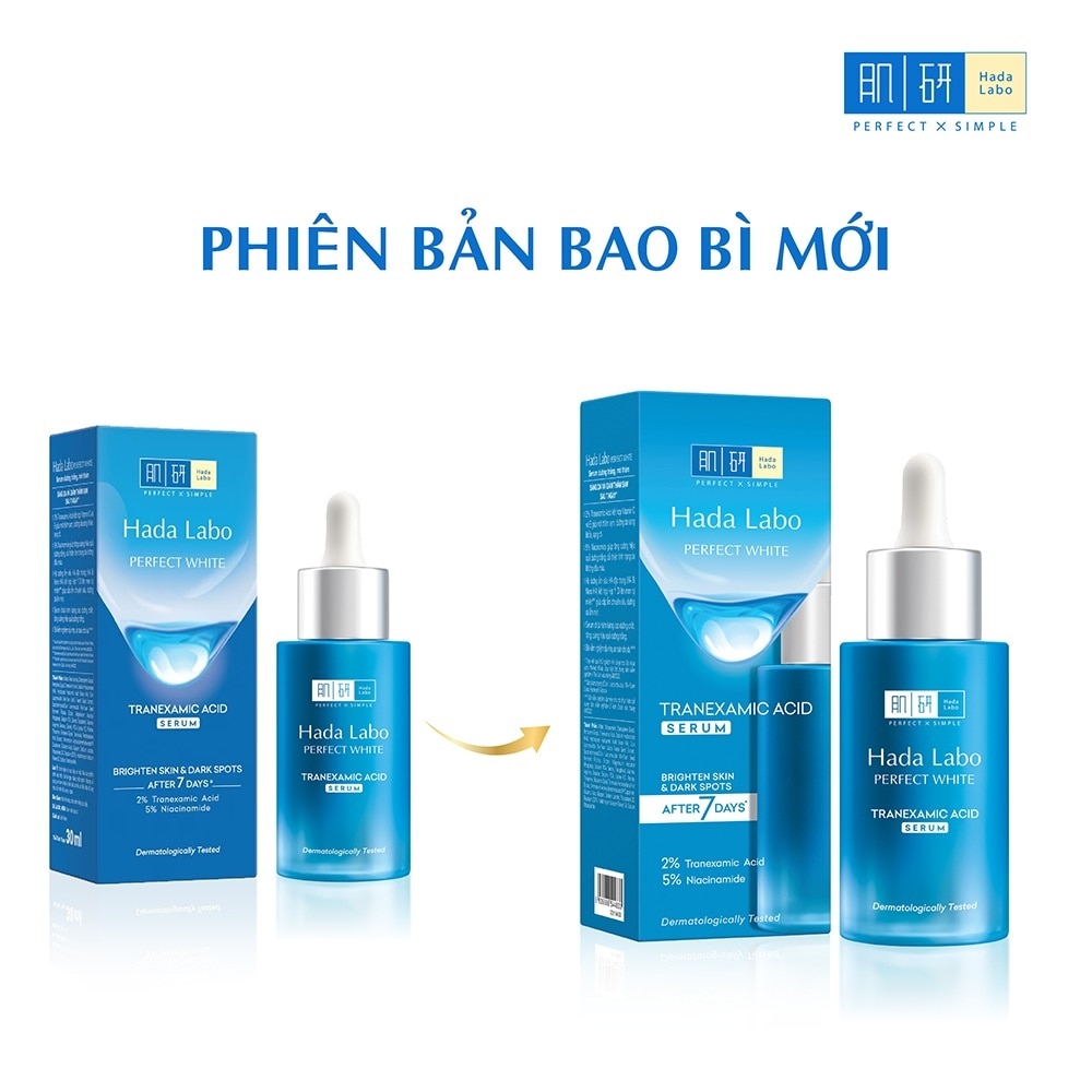 Tinh Chất Dưỡng Trắng Hadalabo Perfect White Tranexamic Acid Serum 30ml image