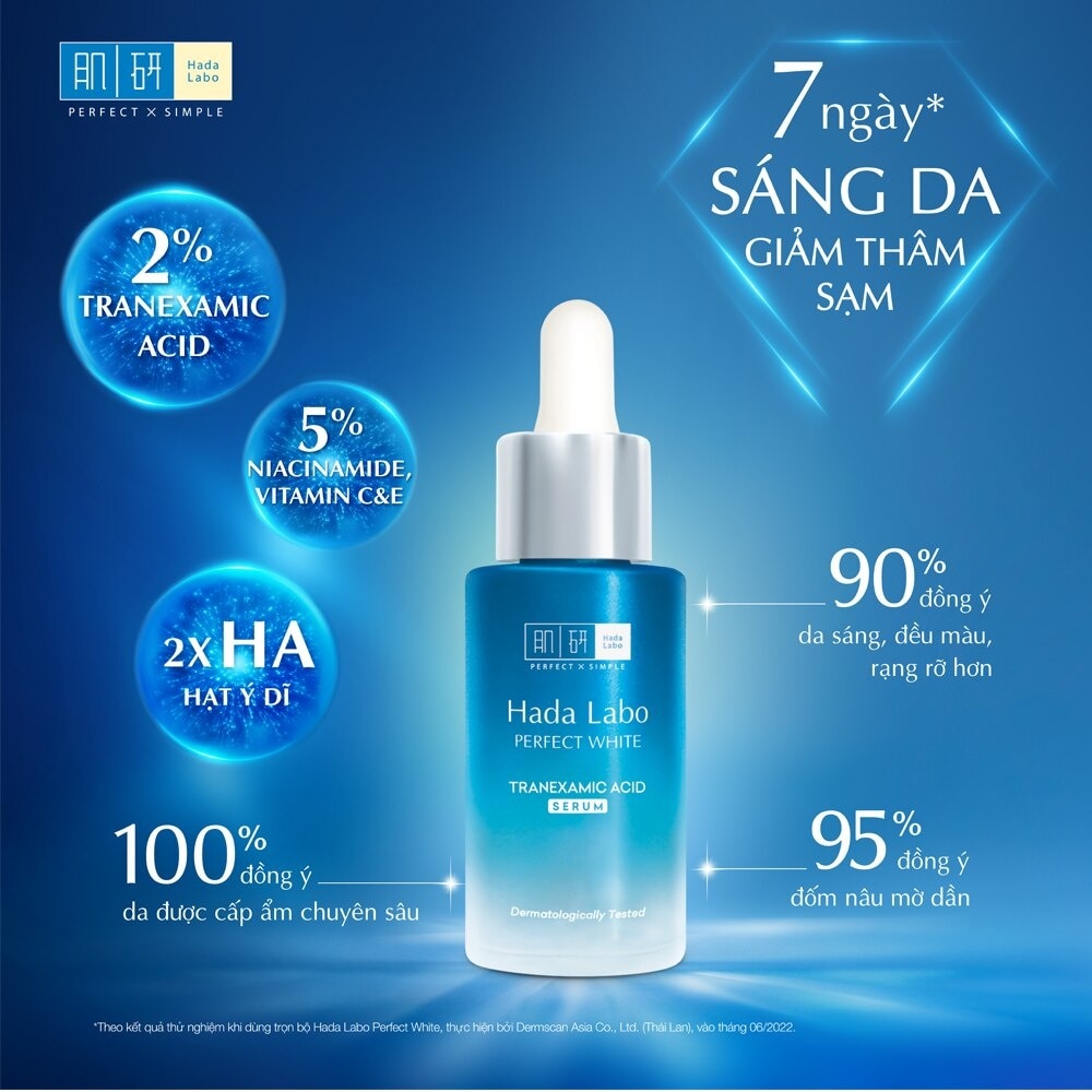 Tinh Chất Dưỡng Trắng Hadalabo Perfect White Tranexamic Acid Serum 30ml