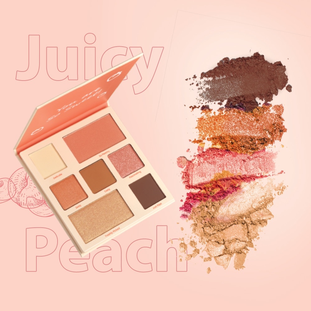 Bảng Phấn Mắt & Mặt Silkygirl Juicy Peach Eye & Face Palette 12.6g