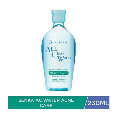 SENKA Nước Tẩy Trang Senka All Clear Water Micellar + Toner Formula Acne Care 230ml