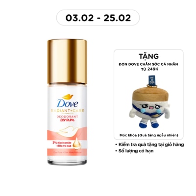 DOVE Lăn Khử Mùi Dove Radiant + Care Deodorant Serum 3% Niacinamide + 10x Vitamin C & E 45ml