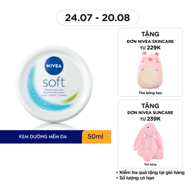 NIVEA Kem Dưỡng Mềm Da Nivea Soft 50ml