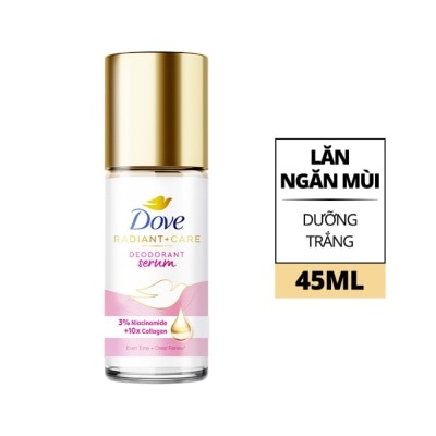 DOVE Lăn Khử Mùi Dove Radiant + Care Deodorant Serum 3% Niacinamide + 10X Collagen 45ml