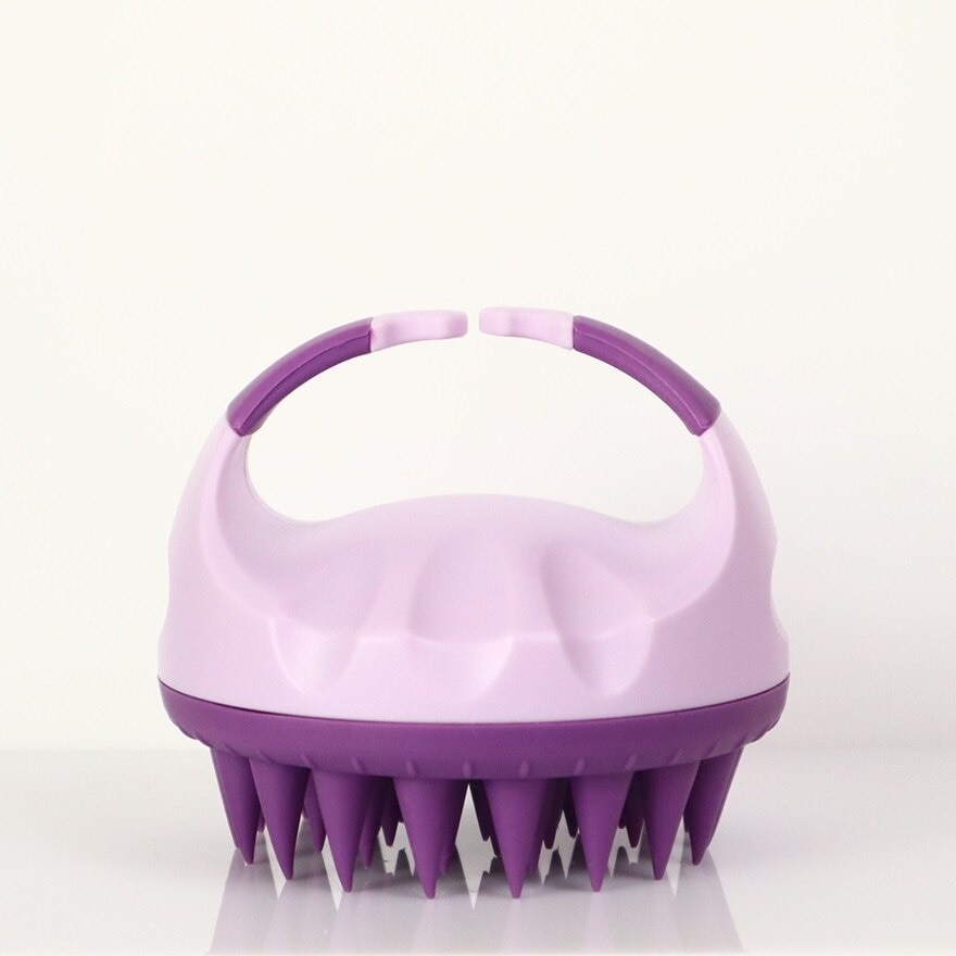 BareSoul Silicone Hair&Scalp Massage Brush (Purple)