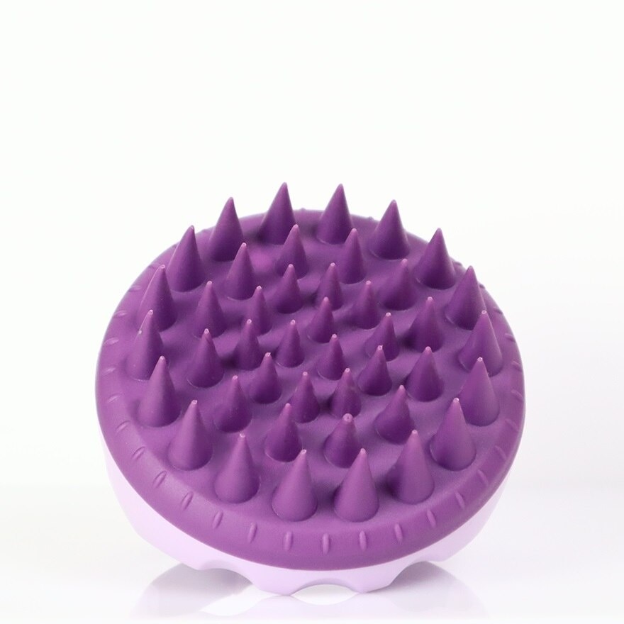 BareSoul Silicone Hair&Scalp Massage Brush (Purple)
