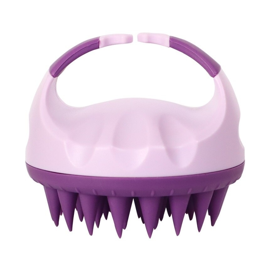 BareSoul Silicone Hair&Scalp Massage Brush (Purple)