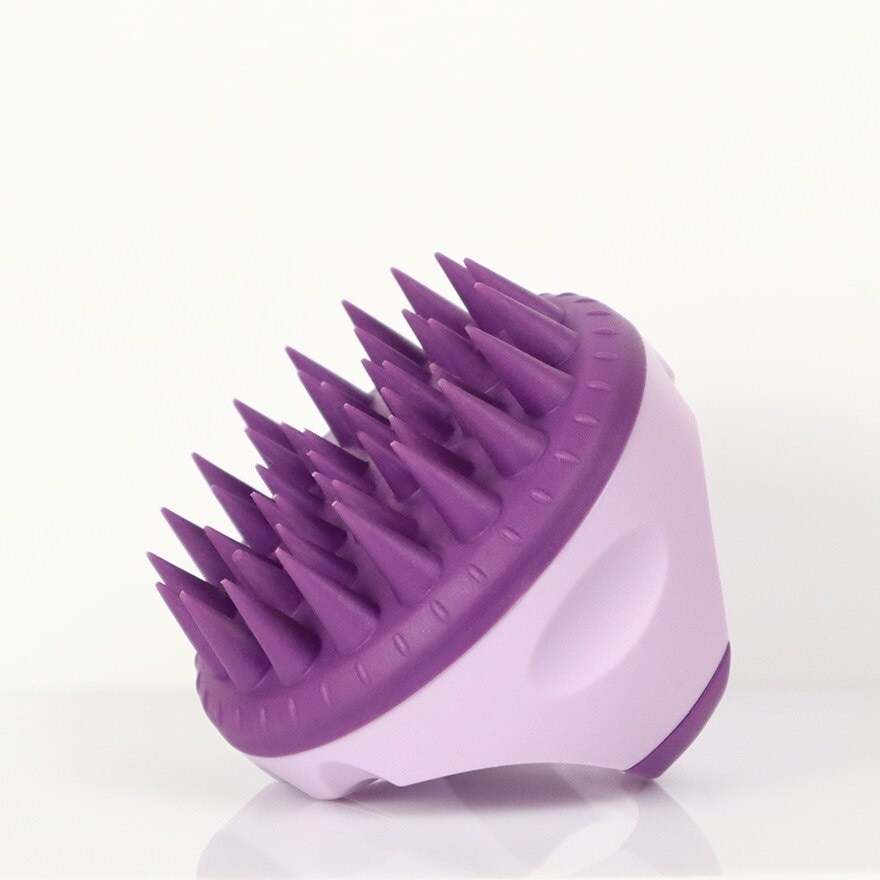 BareSoul Silicone Hair&Scalp Massage Brush (Purple)
