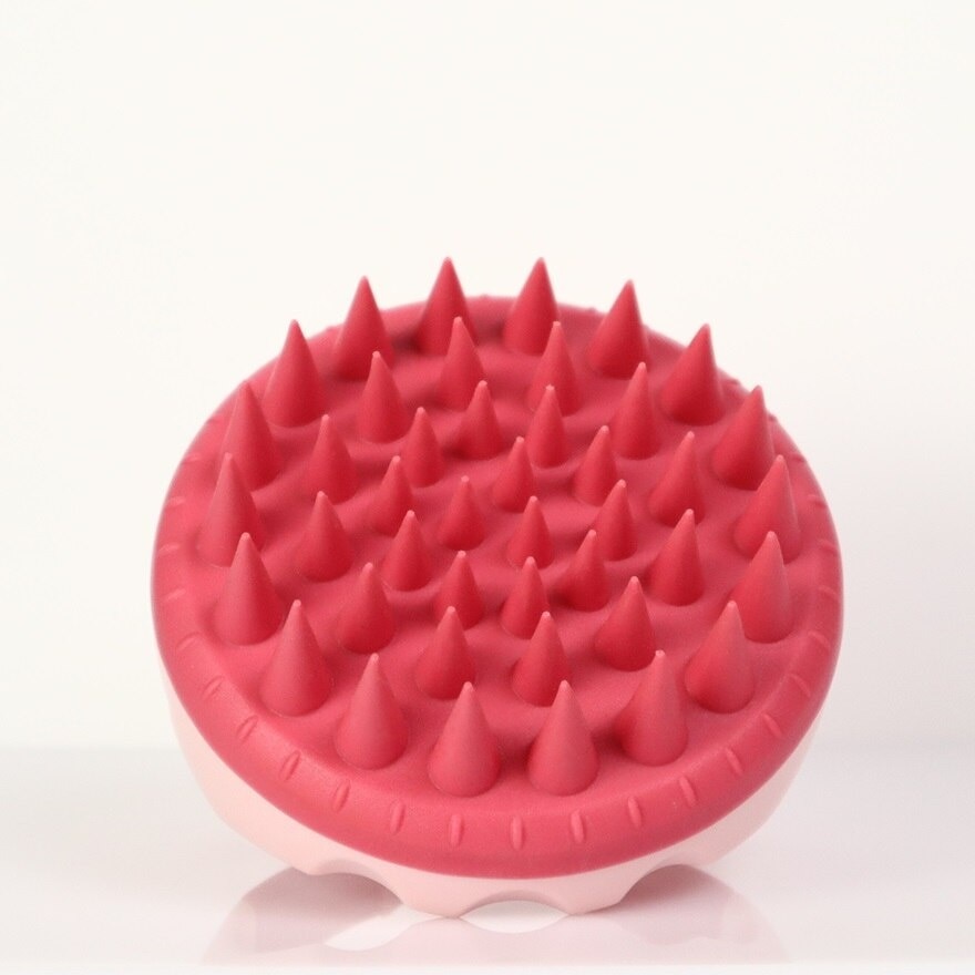 BareSoul Silicone Hair & Scalp Massage Brush (Pink)