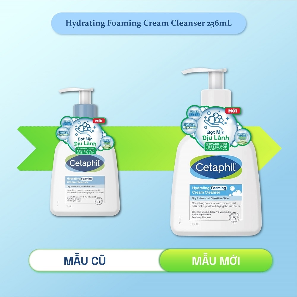 Sữa Rửa Mặt Cetaphil Hydrating Cream Cleanser 236ml