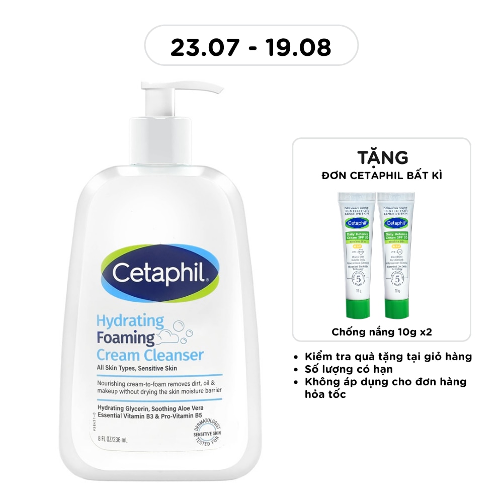 Sữa Rửa Mặt Cetaphil Hydrating Cream Cleanser 236ml