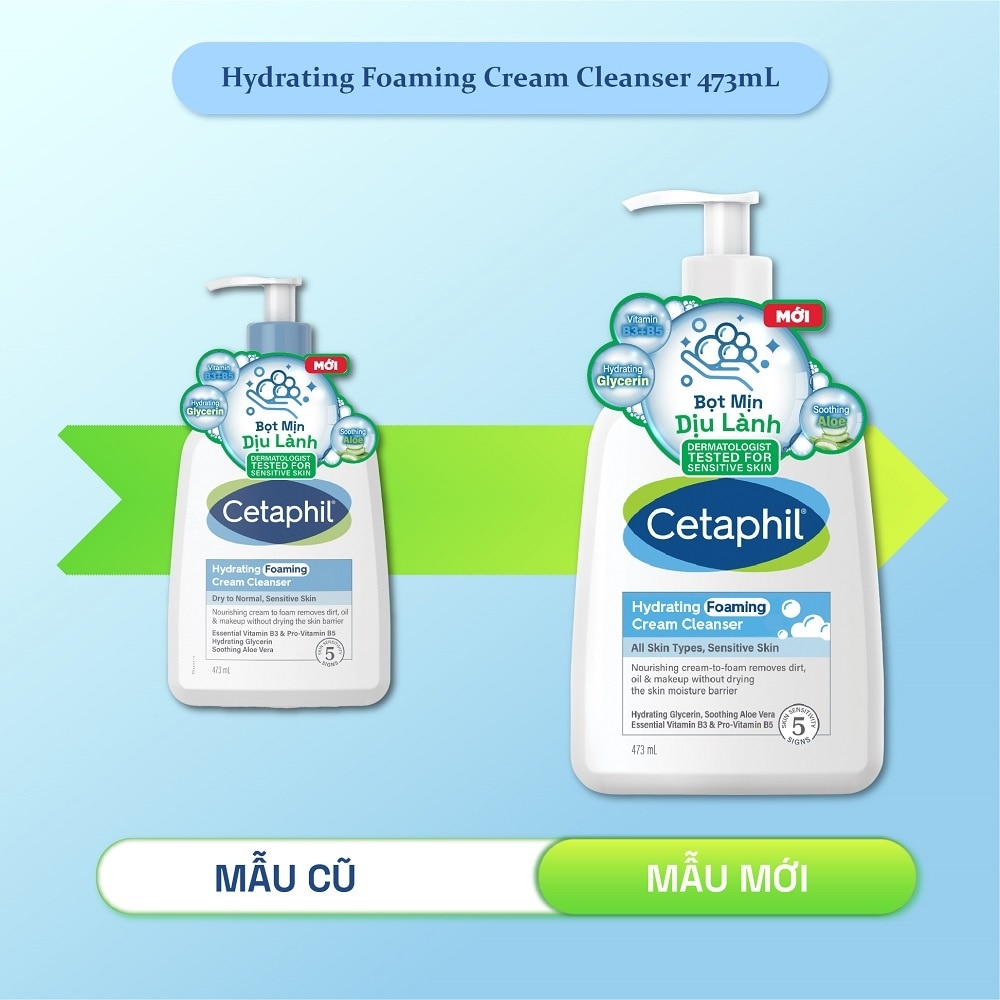 Sữa Rửa Mặt Cetaphil Hydrating Cream Cleanser 473ml