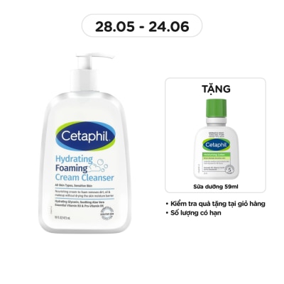 CETAPHIL - Sữa Rửa Mặt Cetaphil Hydrating Cream Cleanser 473ml