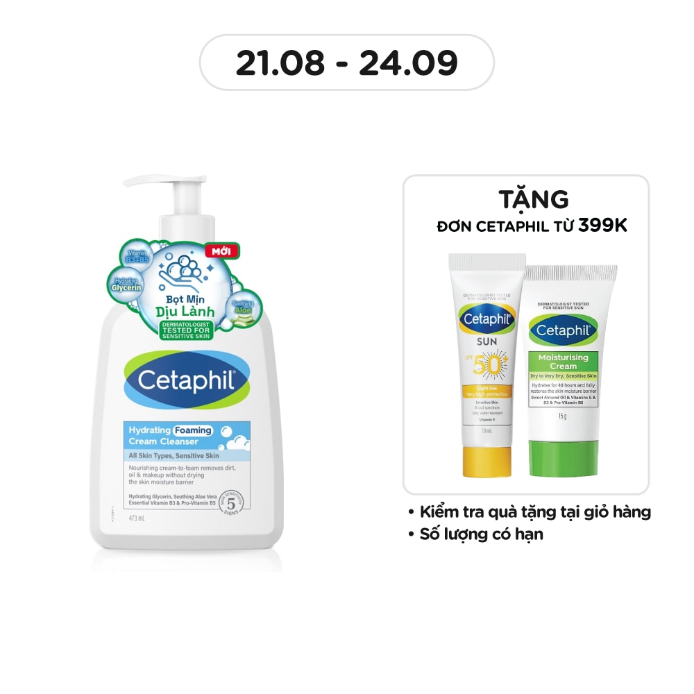 Sữa Rửa Mặt Cetaphil Hydrating Cream Cleanser 473ml
