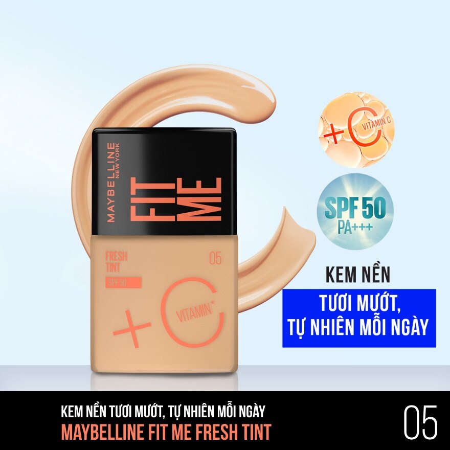 Kem Nền Maybelline Fit Me Fresh Tint 30ml .#05