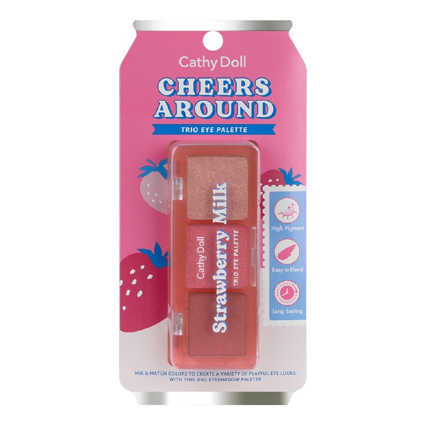 Cheers Around Trio Eye Palette 2g x 3 colors .#02 Strawberry Milk