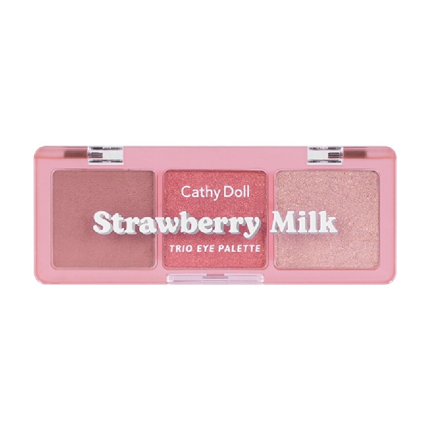 Bảng Phấn Mắt Cathy Doll Cheers Around Trio Eye Palette 2g x 3 màu .#02 Strawberry Milk