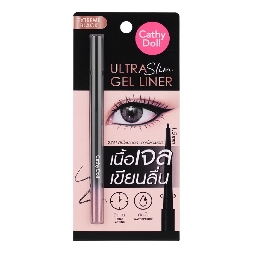 Kẻ Viền Mắt Cathy Doll Ultra Slim Gel Liner 0.07g .#Extreme Black