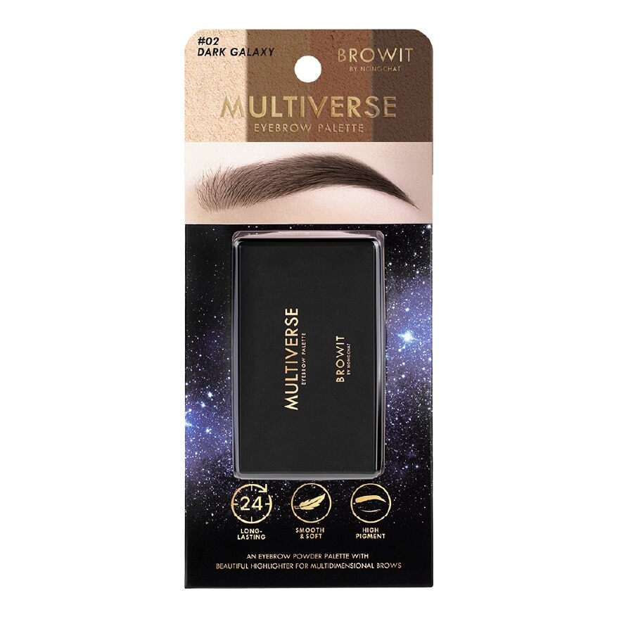 Bột Vẽ Chân Mày Browit Multiverse Eyebrow Palette 1g x 4màu .#02 Dark Galaxy