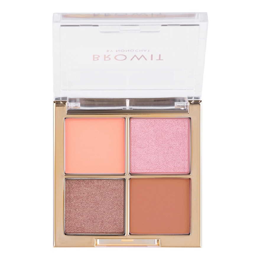 Bảng Phấn Mắt Browit Rose Peach Eyeshadow Palette 1g x 4màu