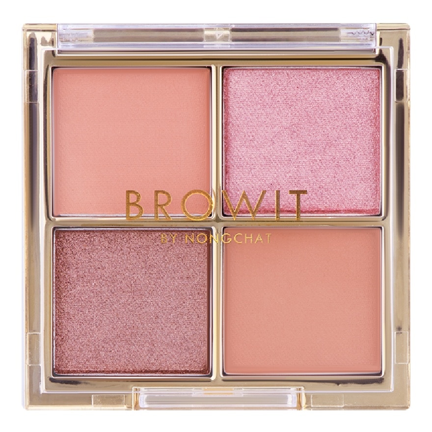 Bảng Phấn Mắt Browit Rose Peach Eyeshadow Palette 1g x 4màu