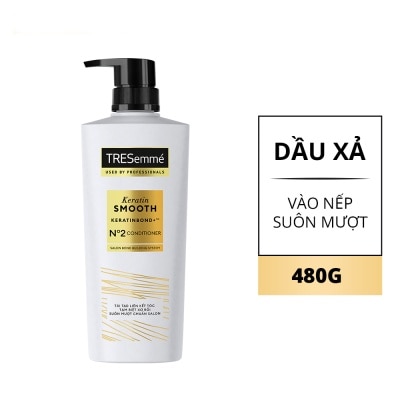 TRESEMME Dầu Xả Tresemme Vào Nếp Mượt Mà Keratin Smooth 480g