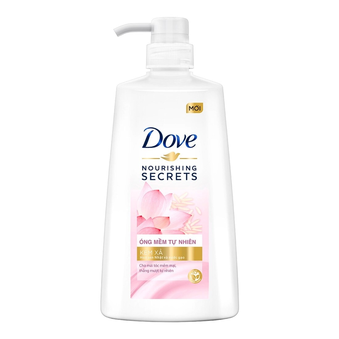 Kem Xả Dove Óng Mềm Tự Nhiên 610g(635ml)