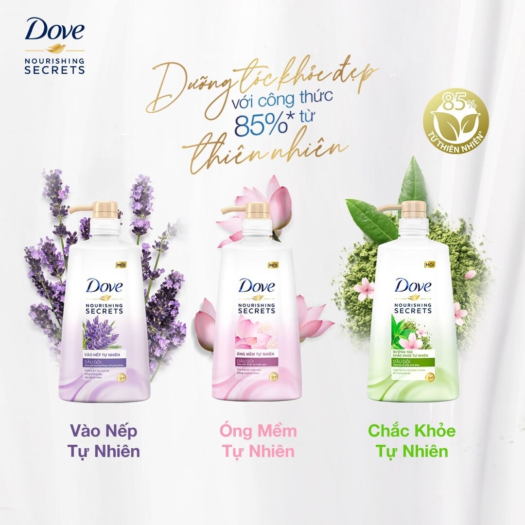 Kem Xả Dove Óng Mềm Tự Nhiên 610g(635ml)