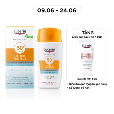 EUCERIN - Kem Chống Nắng Eucerin Sun Face Hydro Protect Ultra-Light Fluid SPF50+ 50ml