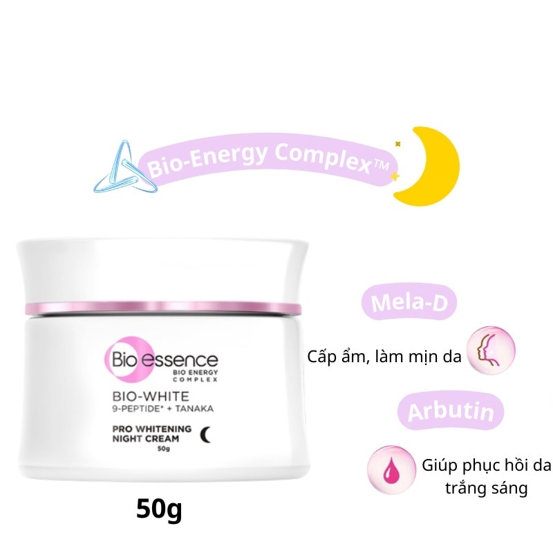 Kem Dưỡng Đêm Bio Essence Bio White Pro Whitening Night Cream 50g