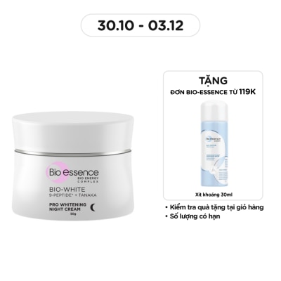 BIO-ESSENCE Kem Dưỡng Đêm Bio Essence Bio White Pro Whitening Night Cream 50g