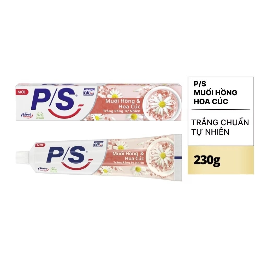 Kem Đánh Răng P/S Muối Hồng & Hoa Cúc 230g