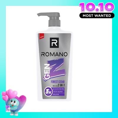 ROMANO Tắm & Gội 2 In 1 Romano Gen Z Forest Cedar 610g image