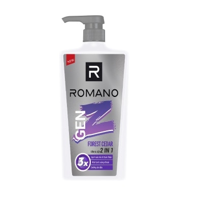 ROMANO Tắm & Gội 2 In 1 Romano Gen Z Forest Cedar 610g