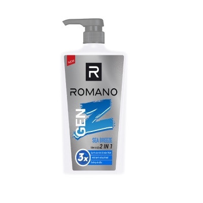 ROMANO Tắm & Gội 2 In 1 Romano Gen Z Sea Breeze 610g